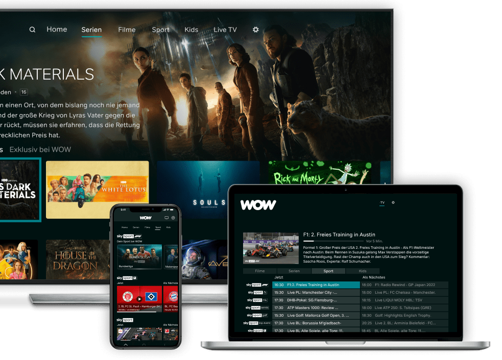 WOW | Serien, Filme & Live-Sport Streamen