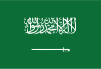 Die Flagge von Saudi Arabien