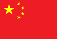 Die Flagge von China