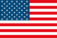 Die Flagge von den Vereinigten Staaten von Amerika