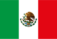 Die Flagge von Mexiko