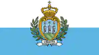 Die Flagge von San Marino