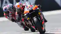 Szene aus einem MotoGP-Rennen
