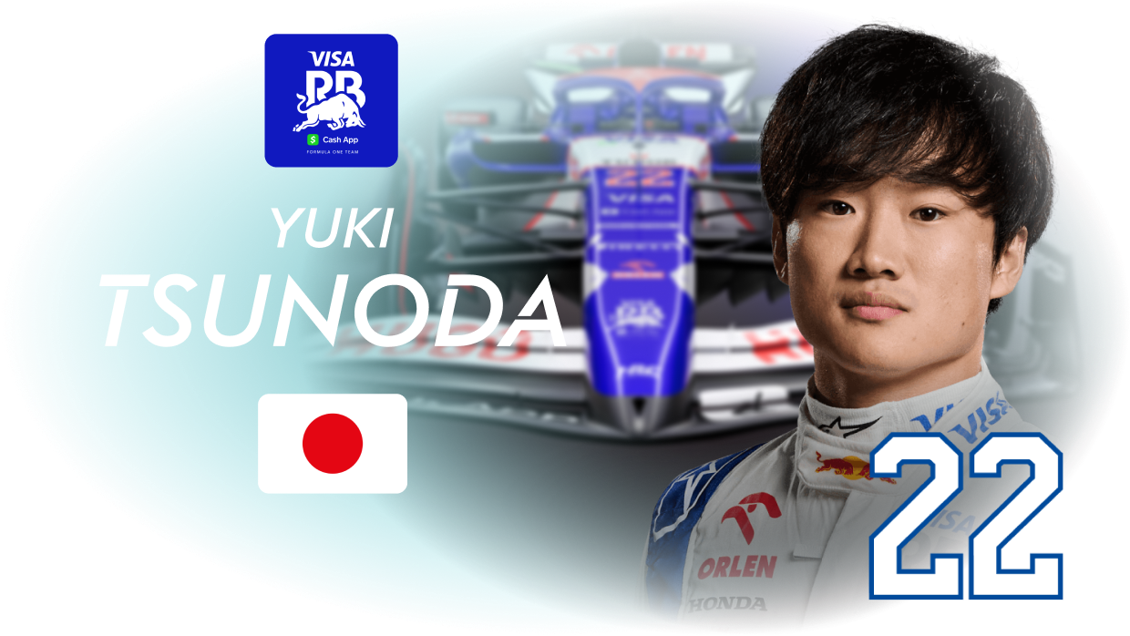 Formel 1-Fahrer Yuki Tsunoda vom Team Racing Bulls