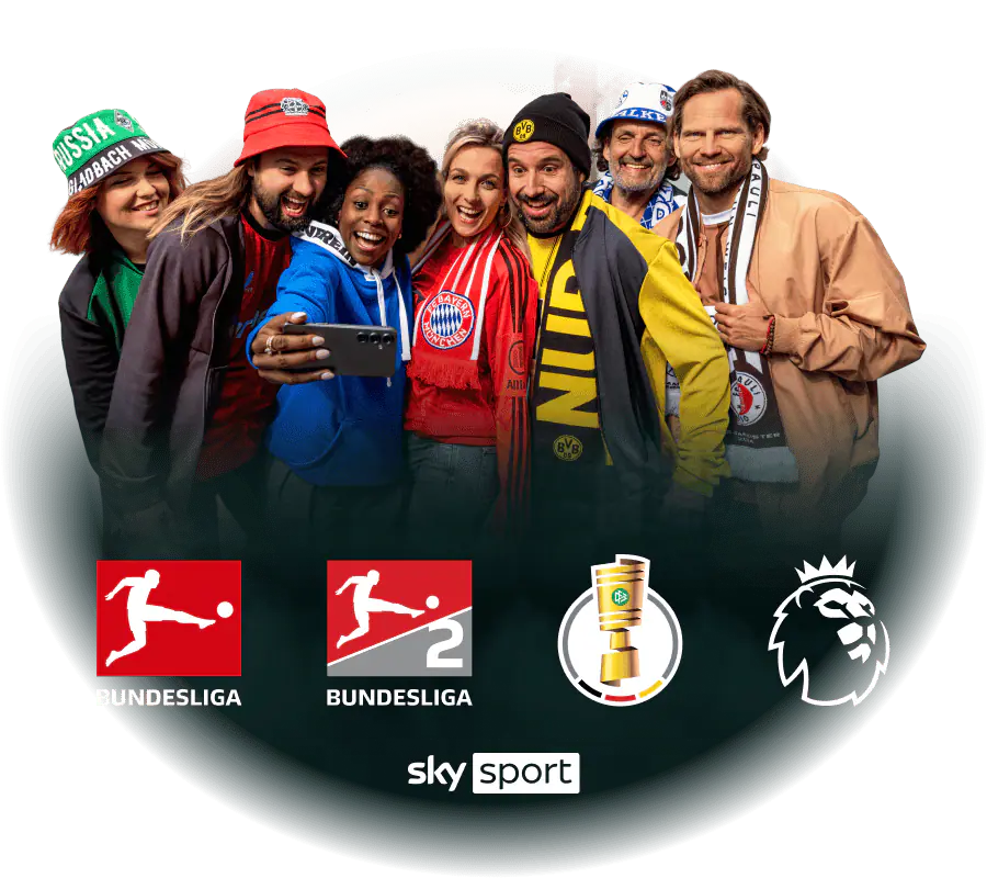 Abgebildet sind jeweils zwei Spieler vom Borussia Mönchengladbach und FC Bayern München.