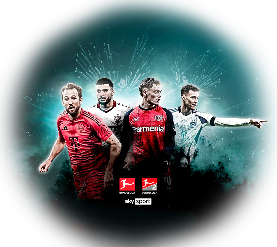 Abgebildet sind jeweils zwei Spieler vom Borussia Mönchengladbach und Borussia Dortmund.