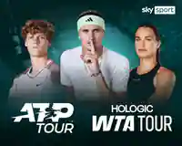 Abgebildet sind Spieler der ATP Tour und der WTA Tour.