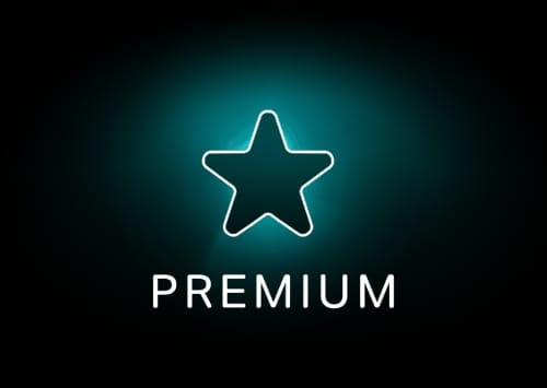 Das Logo von WOW Premium bestehend aus einem Stern und dem Wort Premium rechts daneben