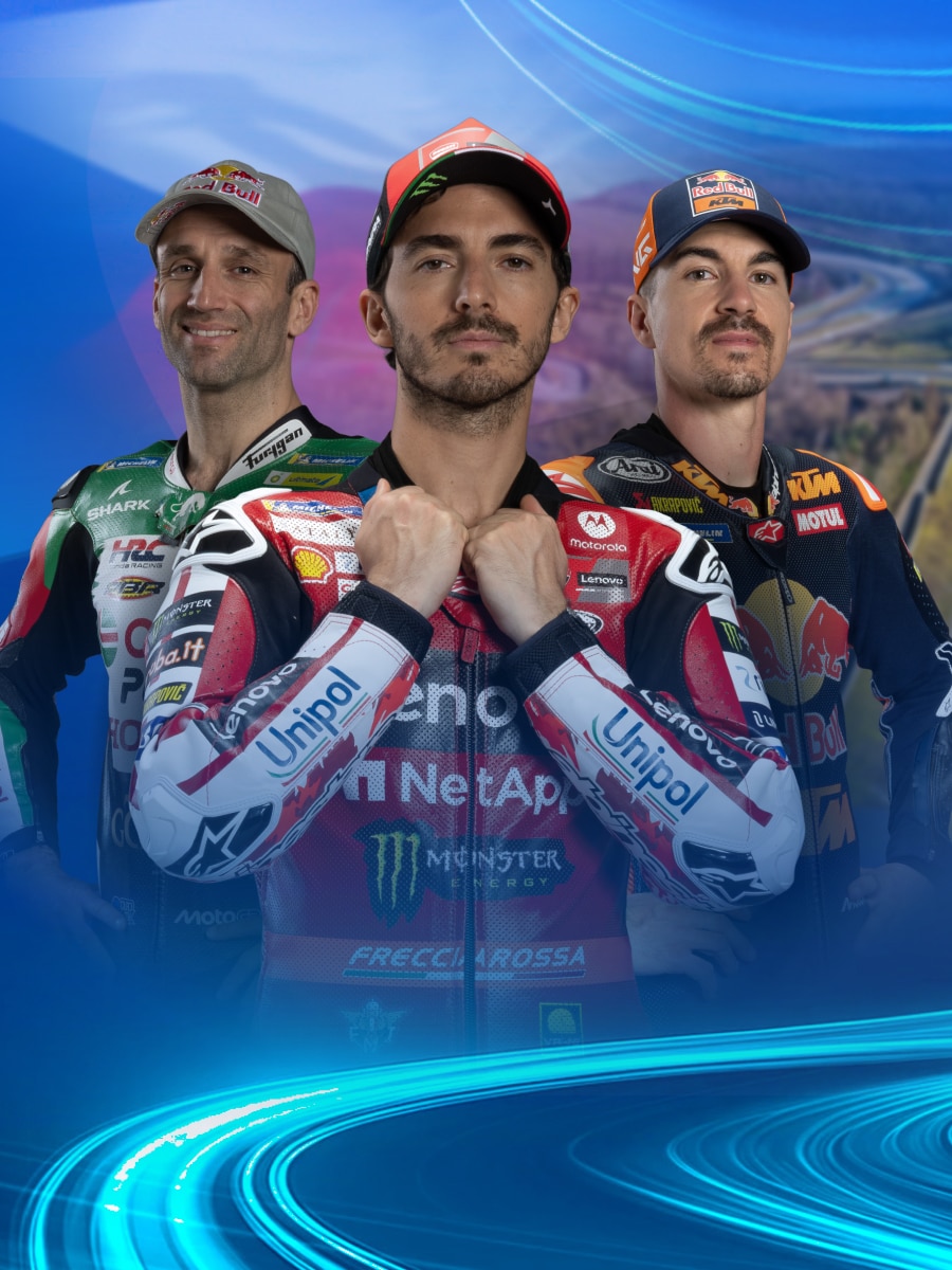 Drei Fahrer der MotoGP