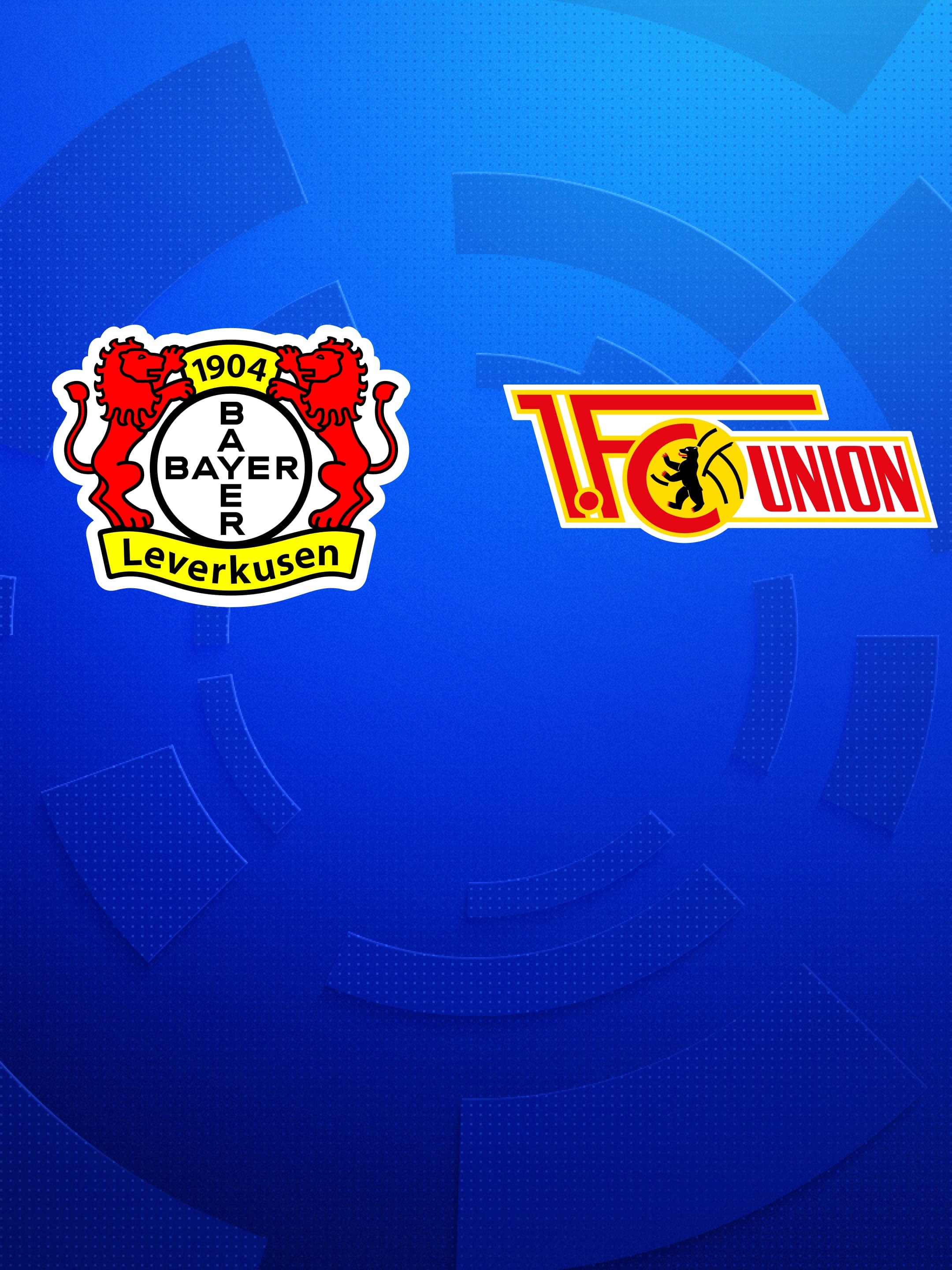 Logos von Bayer Leverkusen und 1. FC Union Berlin