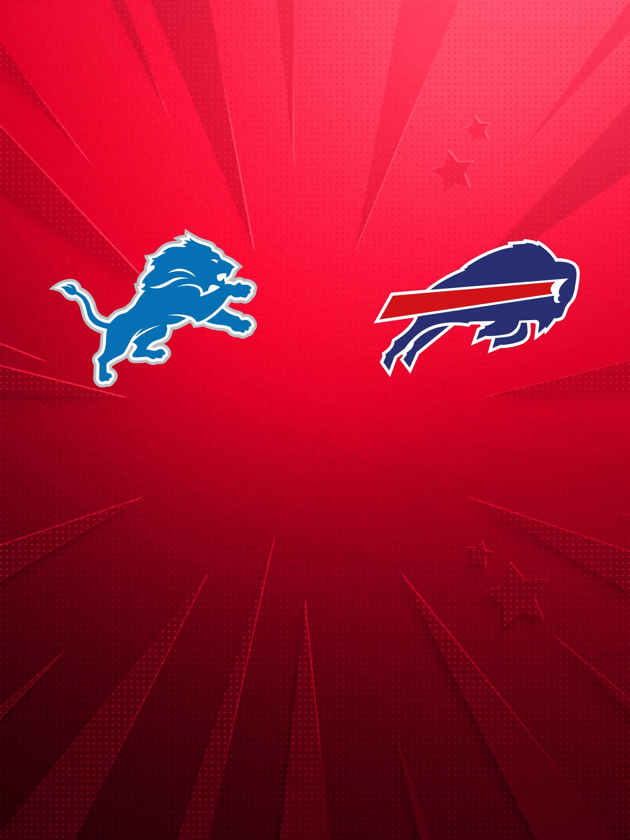 Logos von Detroit Lions und Buffalo Bills