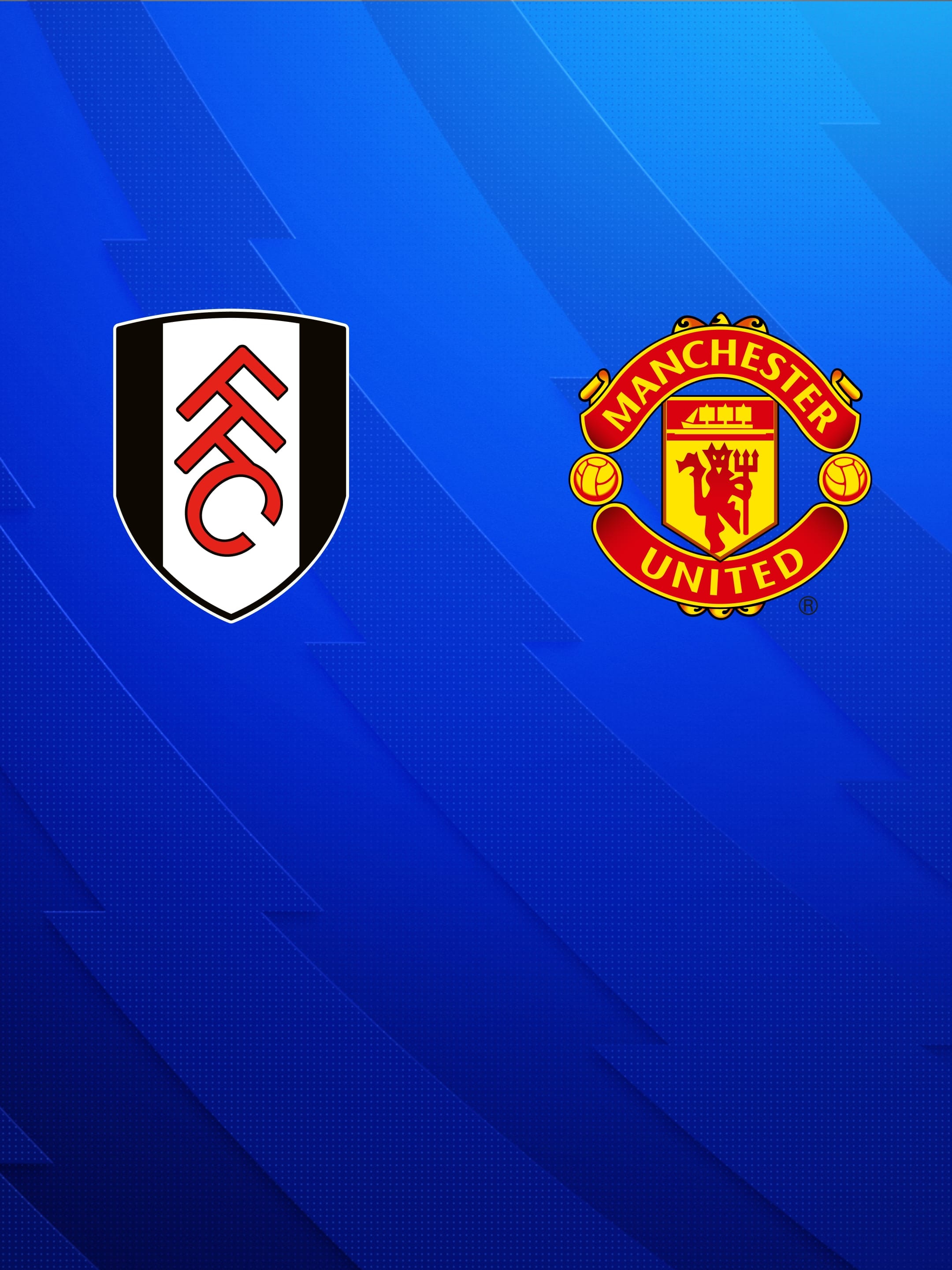 Logos von FC Fulham und Manchester United