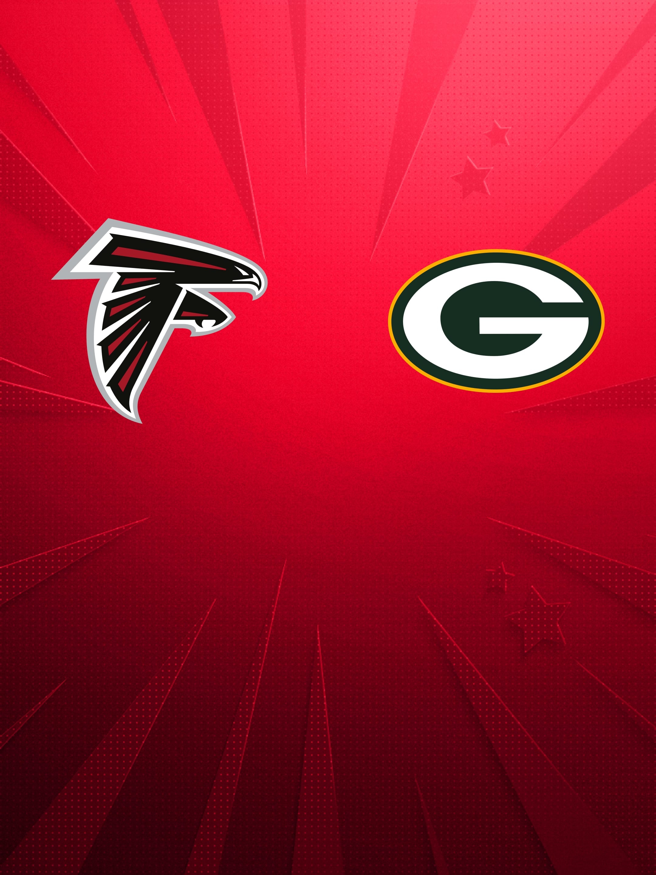 Logos von Atlanta Falcons und Green Bay Packers