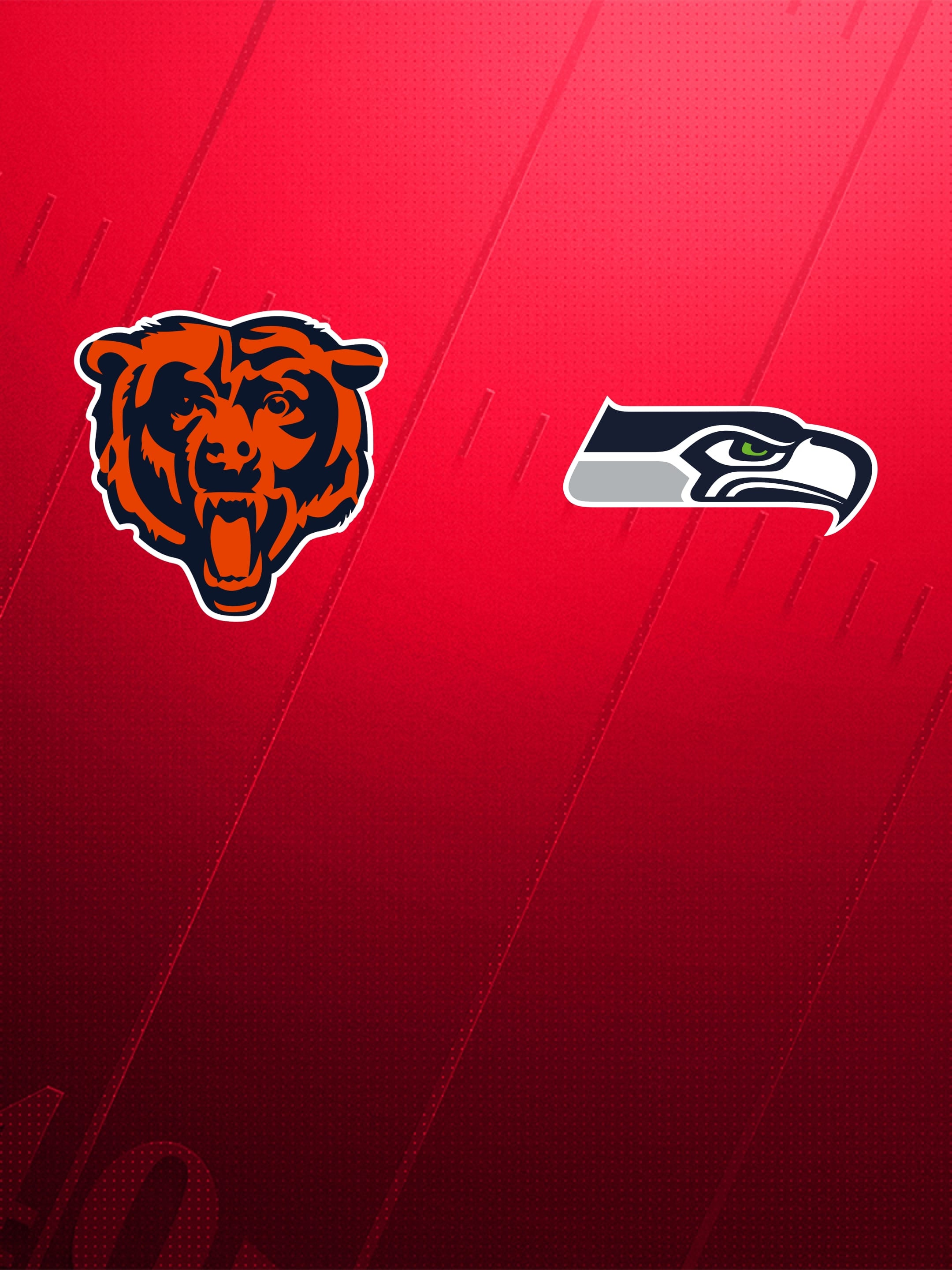 Logos von Chicago Bears und Seattle Seahawks