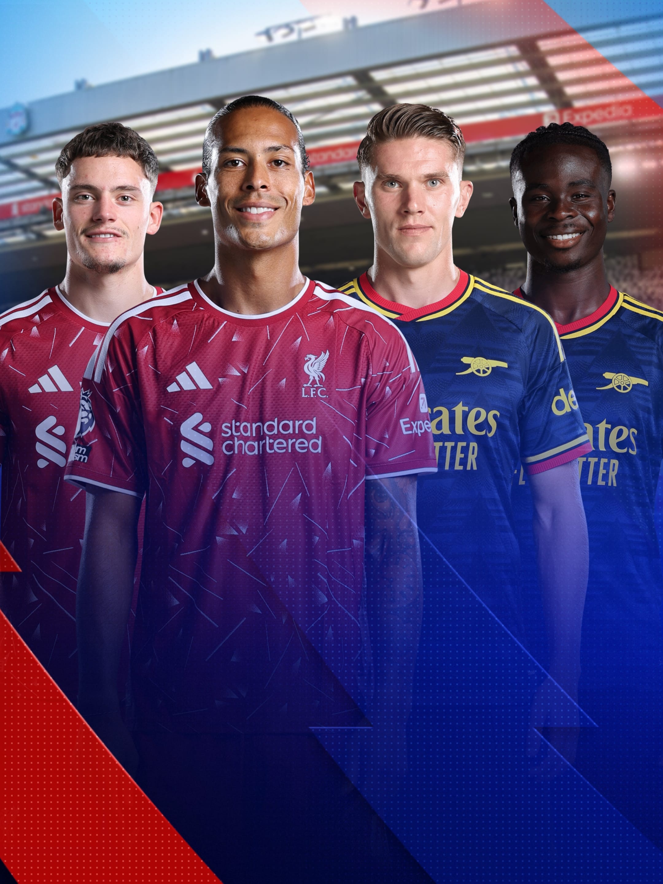 Spieler von FC Liverpool und FC Arsenal