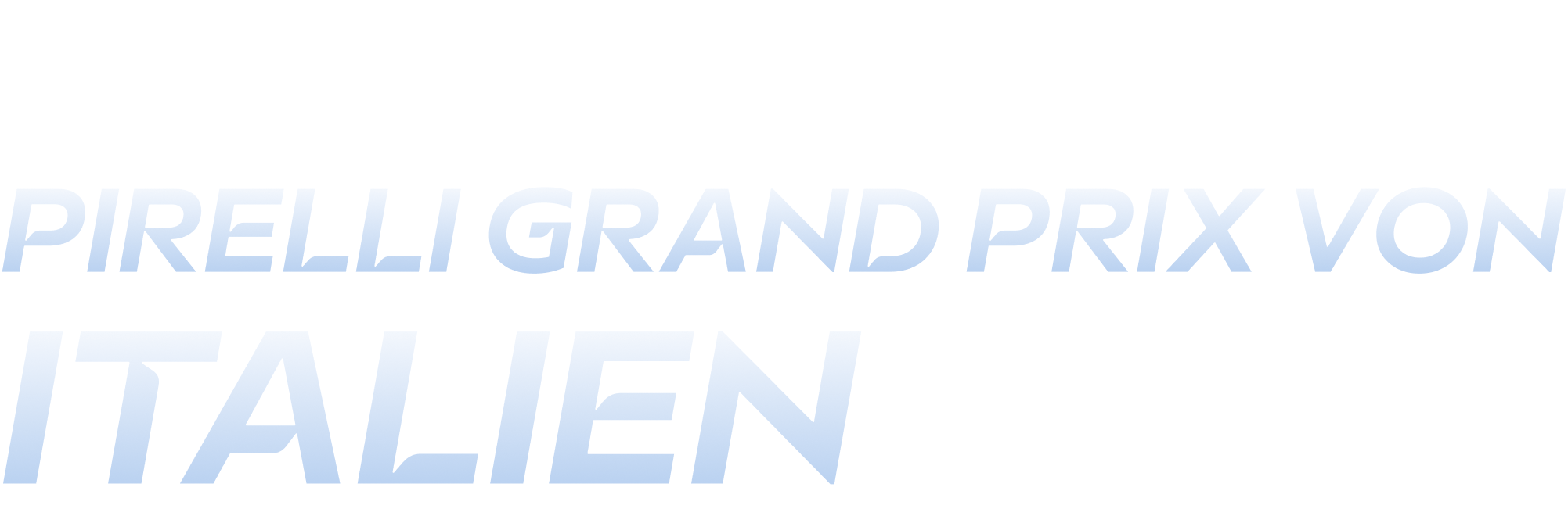 Pirelli Grand Prix von Italien