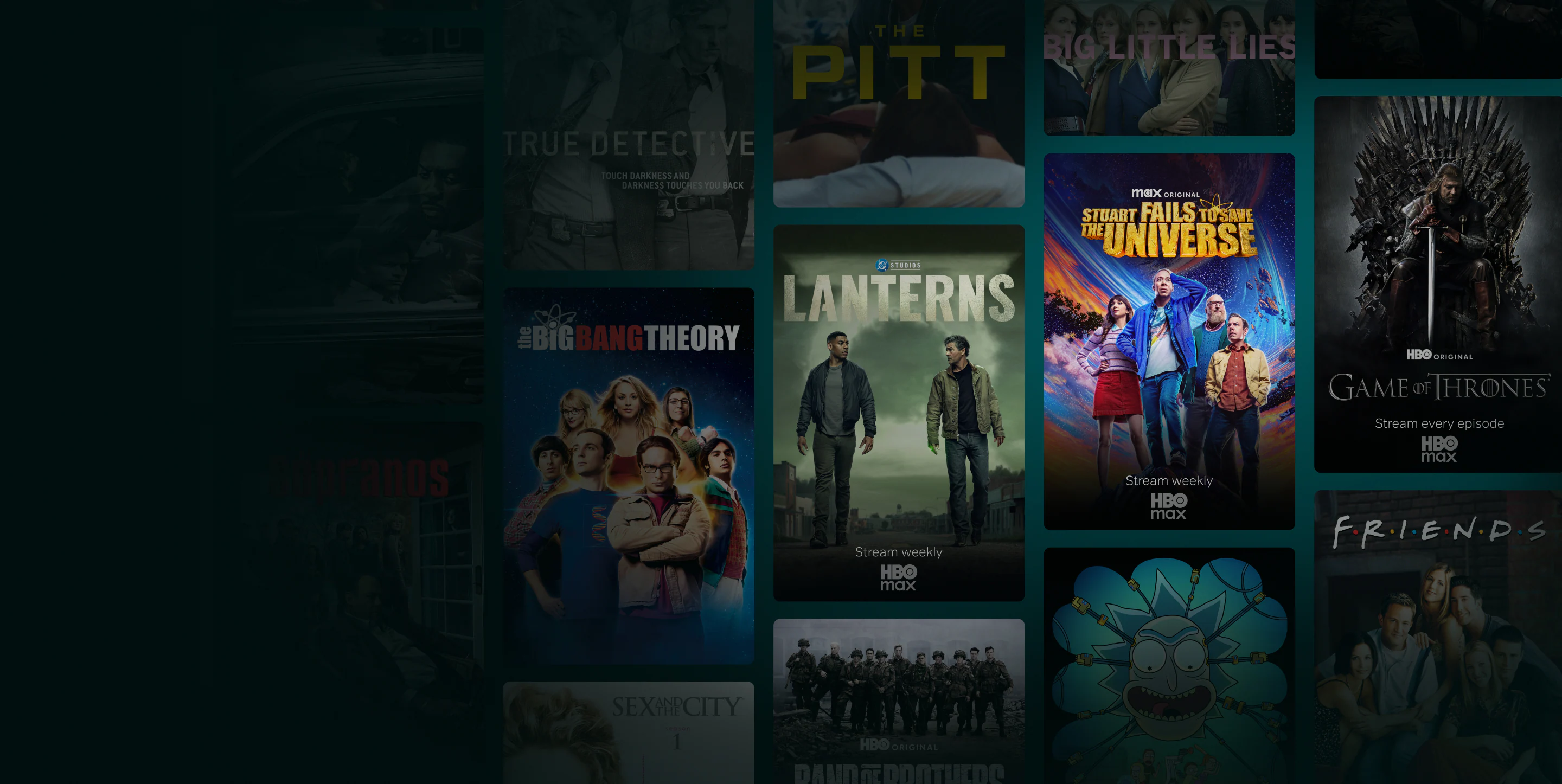 Stream Lanterns weekly, Stream Stuart Fails to Save the Universe weekly and Stream every episode of Game of Thrones, all on HBO Max.