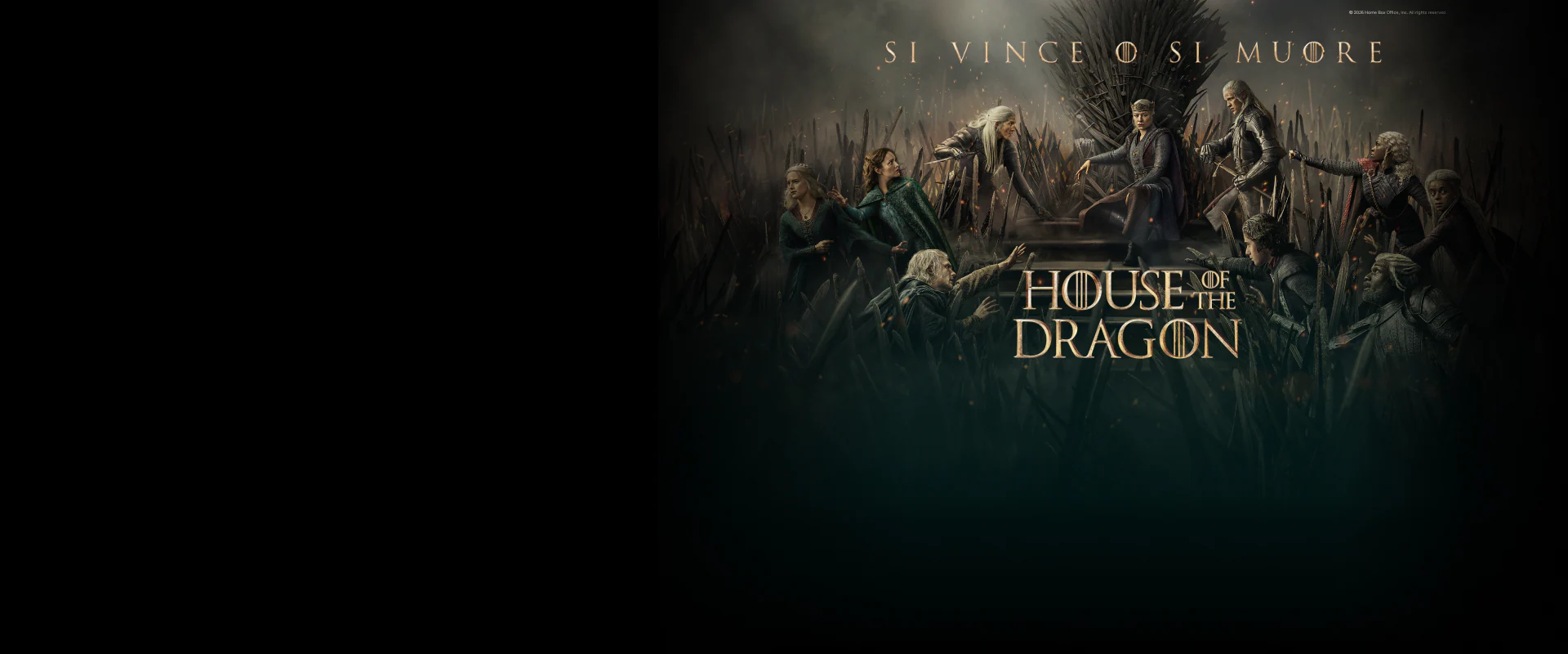 Mosaico di contenuti in streaming come The Last of Us stagione 2, And Just Like That stagione 3, Money Road, Roland Garros 2025, Formula 1 e finali Champions League e Conference League