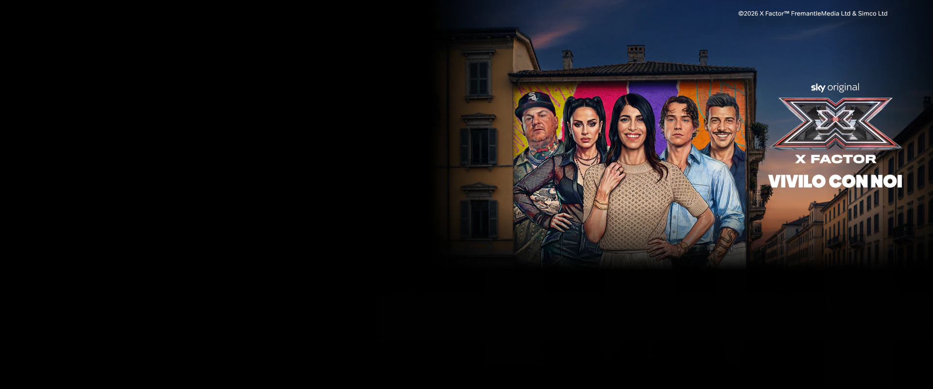 Mosaico di contenuti in streaming come The Last of Us stagione 2, And Just Like That stagione 3, Money Road, Roland Garros 2025, Formula 1 e finali Champions League e Conference League