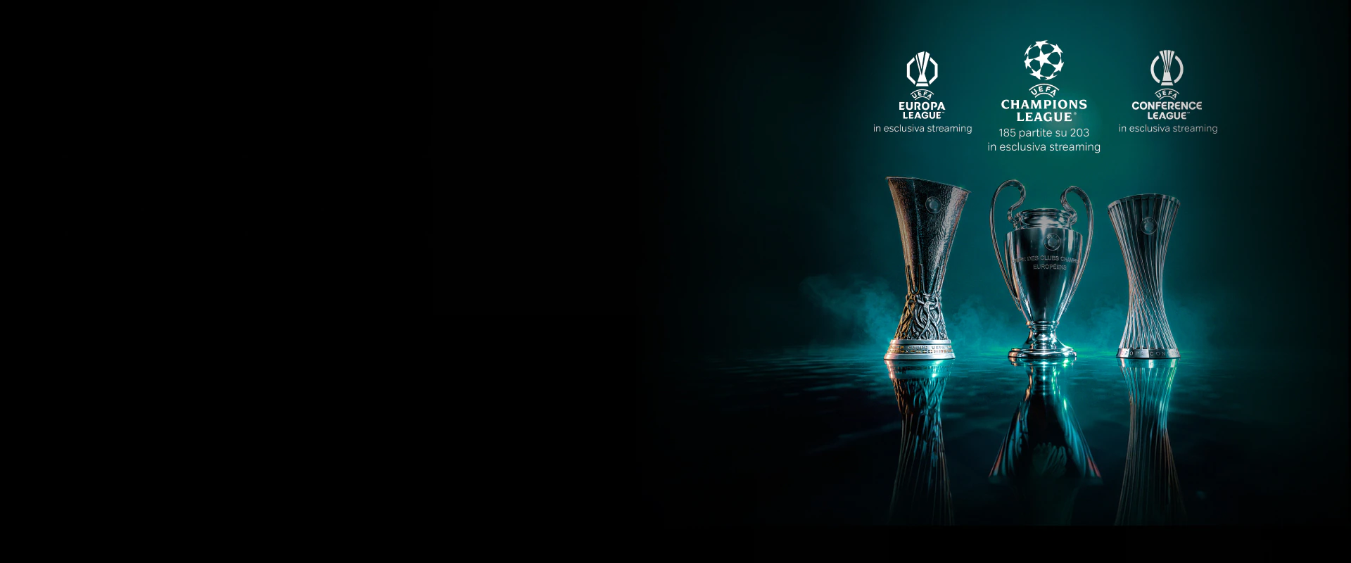 Mosaico di contenuti in streaming come The Last of Us stagione 2, And Just Like That stagione 3, Money Road, Roland Garros 2025, Formula 1 e finali Champions League e Conference League