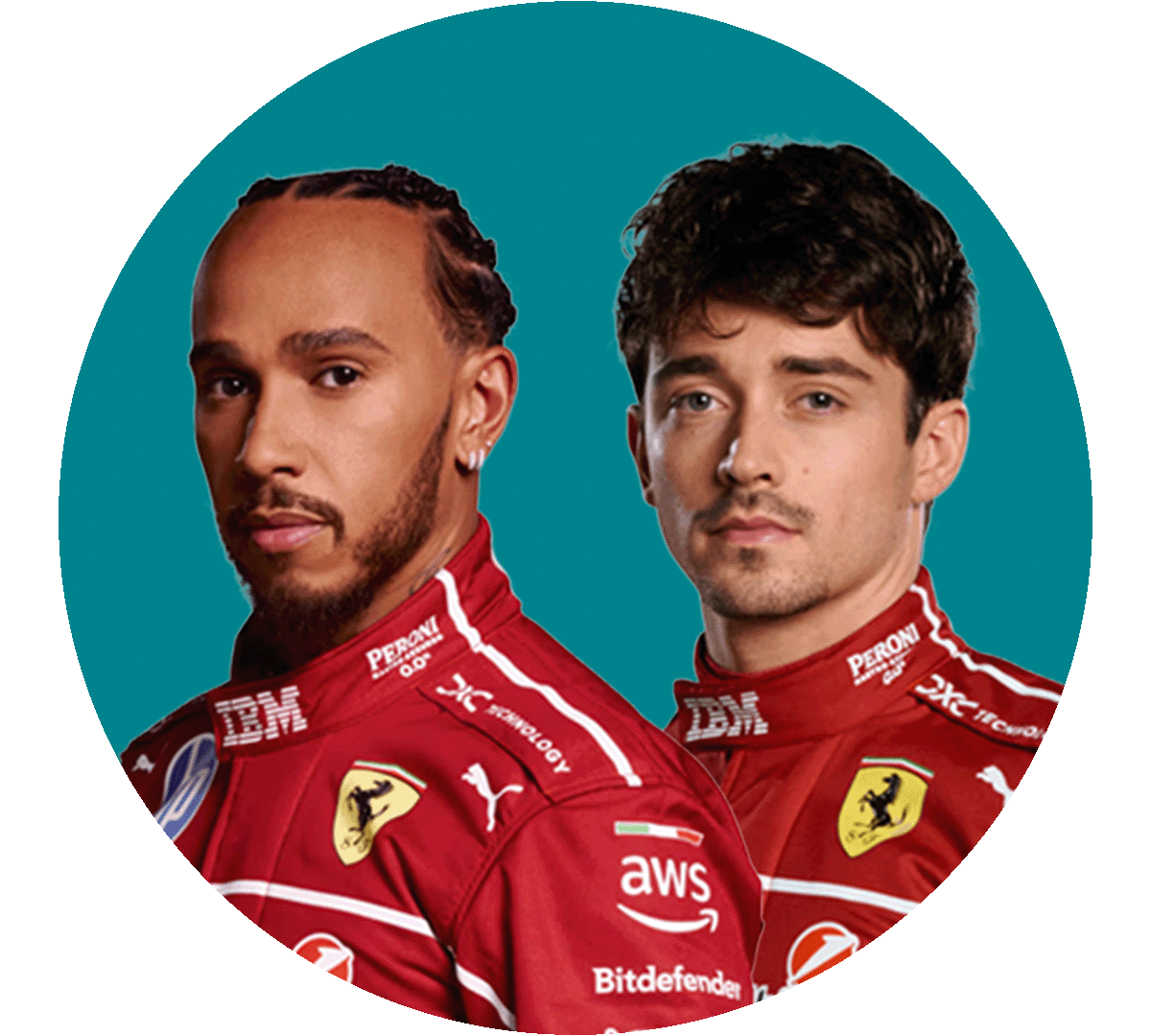 Lewis Hamilton & Charles Leclerc